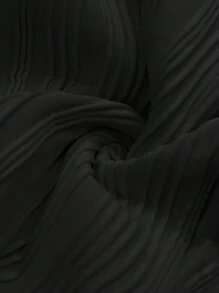 EMERY ROSE Đầm Halloween cổ chữ V phối ren, hở vai, tay lửng, thời trang thường ngày, đầm ren phủ ngoài, đầm đi biển, đầm ren trắng đen, đầm hở vai, đầm ngắn, đầm ren ngắn. - màu đen - Xem 4