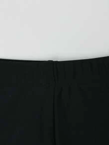 Manfinity Swimmode 男士字母条纹松紧腰休闲平角内裤 - 黑色 - 查看 5