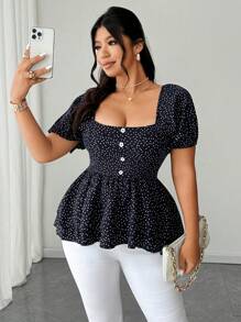 SHEIN Clasi Blusa Sexy de Férias Costas Nuas Plus Size
