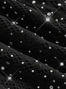 EmpressEnvy Quần tất liền thân hở lưng họa tiết da báo lưới sáng bóng gợi cảm cỡ lớn, xuyên thấu, thích hợp mặc khi đi câu lạc bộ, tiệc tùng, lễ hội âm nhạc, đồ lót liền thân lưới cho tiệc rave - màu đen - Xem 12