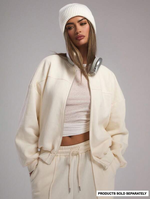 MUSERA Outfits Zip Through Sweatshirt ,Long Sleeve Tops