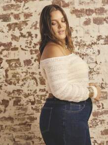 Aralina Jeans in denim larghi e casual con tasche, dalla vestibilità morbida e versatile, per taglie comode