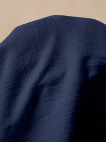 Poéselle 女式纯色包前休闲短裙短裤 - 藏蓝色 - 查看 6