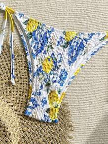 Swim Mod Bộ đồ bơi bikini in họa tiết buộc cổ 2 mảnh đi biển mùa hè cho nữ - Nhiều màu - Xem 4