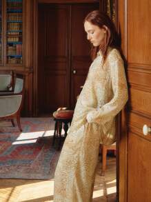 lacRébo Lightweight Leopard Print Button-Up Shirt With Long Sleeves Fall Women Clothes Spring Summer - Multicolor - View 4