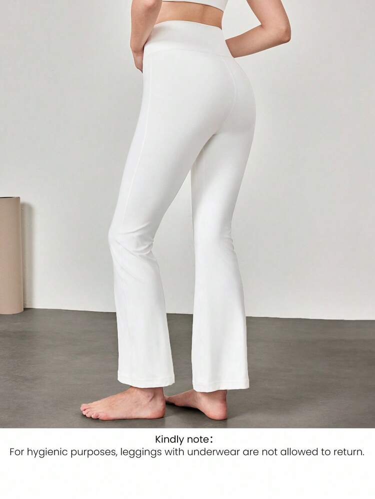 28" FeatherFit™ Mini Flare Leggings With Built-In Underwear Low Impact Yoga Pilates Daily