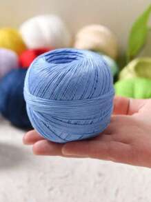 4 团精致蕾丝纱，强力扭纹蕾丝针织纱，披肩和短袖手工钩针纱 - 4團蕾絲 - 查看 6