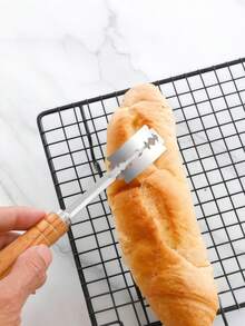 Cross-Border Baking Tools Stainless Steel Bread Cutting Knife Method Stick Bread Repairing Knife Beech Handle Bread Cutter - Multicolor - View 8