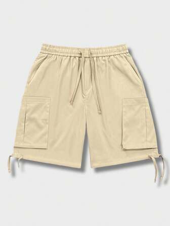 Prep Pantaloncini casual comodi e alla moda con molteplici tasche per uomo