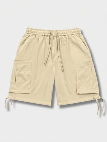 Prep Men's Fashionable Loose Multi-Pocket Casual Shorts