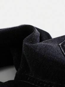 SHEIN Baby Boys Casual Soft Cute Ripped Cat Whiskers High Stretch Skinny Black Denim Jeans,Casual And Versatile For Baby Boys Indoor/Outdoor Fall/Winter Clothes