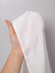 INAWLY Women's Solid Color Front Button Up Long Sleeve Casual Blouse Women Shirt Fall Cloth For Women - White - View 7