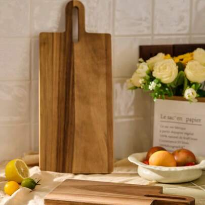 Cirelle 1 Tấm thớt gỗ kháng khuẩn chống nấm mốc dùng để cắt và bảo quản bít tết, rau củ, bánh mì, v.v. Khuyến mại