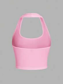 SHEIN EZwear 3 件套女士休闲简约紧身吊带背心工字背心，适合夏季度假 - 彩色 - 查看 8