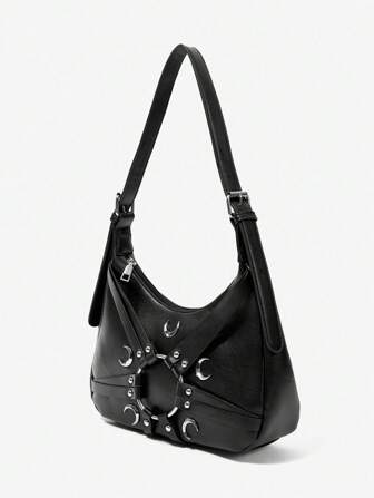 Goth Women's Fashion Versatile Casual Minimalist Shoulder Bag