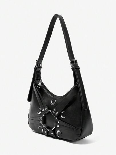 Goth Borsa a spalla casual minimalista versatile di moda da donna