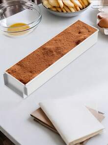 Molde rectangular para pastel, olla de tarta de queso Tiramisu de acero inoxidable con marco desmontable para hornear pastel, pastel de queso, mousses - Multicolor - Ver 4