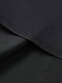 Manfinity Mode Men's Casual Streetwear Short Sleeve Formal Shirt, Summer Shirt, Ceremony - Black - View 5