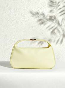 SHECARRY Women's Fashion Elegant 3D Flower Decor Evening Handbag - Yellow - View 6