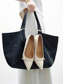 CUCCOO BIZCHIC Sepatu hak tinggi ramping berujung runcing warna krem untuk wanita, bertali gesper, sepatu kerja kantor yang elegan dan serbaguna, sepatu musim semi. - Krem - View 7
