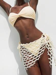 Maija Set de costum de baie pentru femei, în culori solide, potrivit pentru plajă și vacanță