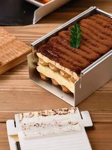 Molde rectangular para pastel, olla de tarta de queso Tiramisu de acero inoxidable con marco desmontable para hornear pastel, pastel de queso, mousses - Multicolor - Ver 7