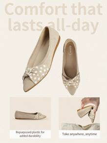 女士时尚、舒适平底乐福鞋 - 杏色 - 查看 7