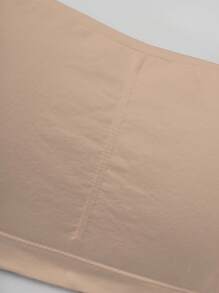 SHEIN Tween Girls' Minimalist Comfortable Ruched With Padding Camisole Bra Fall Winter