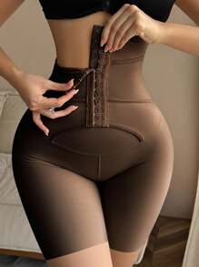 Women's Shaping Slimming Tights, Waist Slimming Pants Body Shaper Shorts Tummy Control Shapewear High Waist Shapewear Women Body Shaper - Coffee Brown - View 3