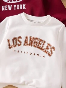3pcs/Set Young Girls Casual Letter Print Sweatshirt And Pants Outfits, Different Colors, School, Campus, College Chic Outfits For Autumn/Winter Fall - Multicolor - View 3