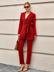 CLARA VERO 2 piezas Chaqueta blazer y pantalones oversize