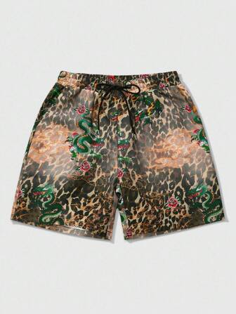 Street Life Pantaloncini stampati tessuti da uomo, adatti per l'uso quotidiano in primavera ed estate