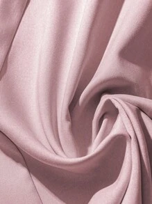 GlowEve 女式纯色单纽扣长款休闲工作裙 - 粉色 - 查看 5