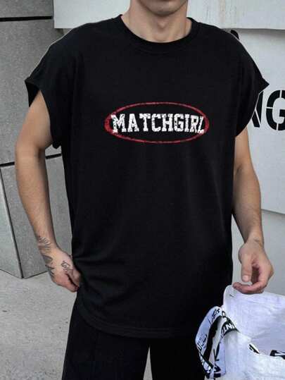 Teen Boy Distressed Tie-Dye Print Sleeveless Top, Casual, Comfortable, Versatile, Soft Fabric, Suitable For Daily Wear, School, Travel, Outdoor Activities, Beach Vacation