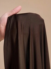 Ishaarah Zebra Printed Transparent Mesh One Shoulder Bodycon Midi Dress With Inner Dress Elegant Party Fall Clothes Homecoming Dress Modest - Brown - View 7