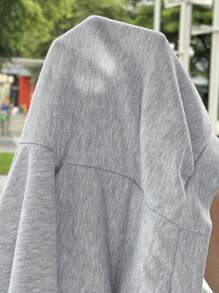 2pcs Tween Girls Fashionable Numeric Print Loose Knit Sweatshirt Set, Casual Daily Versatile Fashion Mommy And Me Matching Outfits (2 Pieces Sold Separately) Y2k Sweatpants Sweatpants Set 2 Piece Set Fall Winter