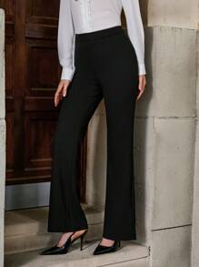 Solivie 素色喇叭褲