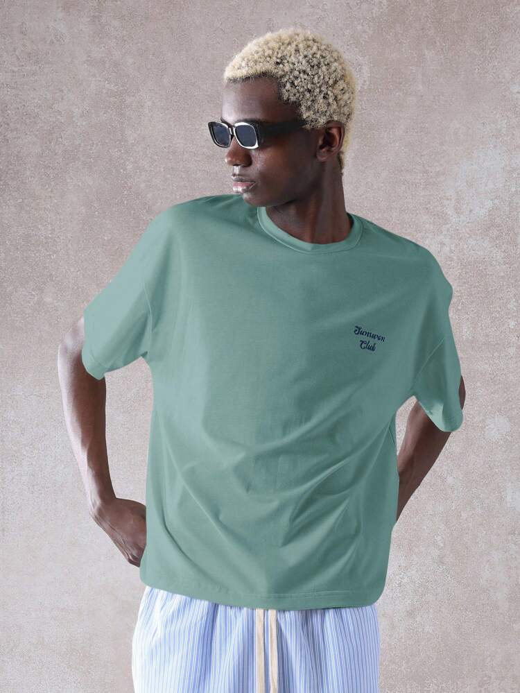 Oversized Boxy Club Streetwear T-Shirt With Lemon Print
