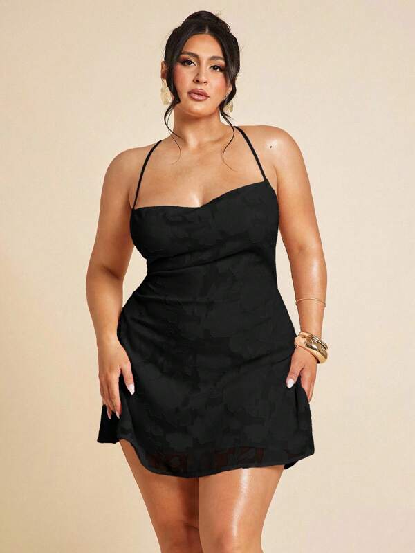 SHEIN BAE Women's Plus Size Satin Occasion Dresses - Wedding Dresses, Bridesmaid Dresses, Party Dresses, Date Night Dresses, Holiday Dresses, Summer Dresses