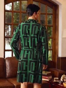 EverLounge English Gentleman Noble Classic Casual Men's Bathrobe, Fall