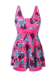 Swim Lushoire Tropische plantenprint tankiniset zomer