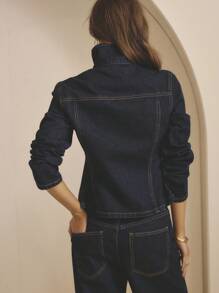 Aralina Winter / Summer Cinched Waist Denim Jacket