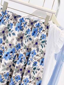 INAWLY 女士花卉印花休闲裙，重返校园 - 彩色 - 查看 5