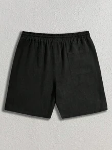 HIMLAND Men Drawstring Waist Shorts