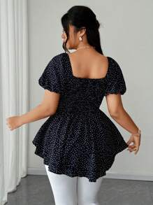 SHEIN Clasi Blusa Sexy de Férias Costas Nuas Plus Size