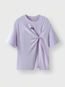 JNSQ adolecent Girl Outdoor Professional Sports Loose T-Shirt, T-shirt ample à col rond et imprimé amusant pour enfants, T-shirt ample de sport professionnel outdoor