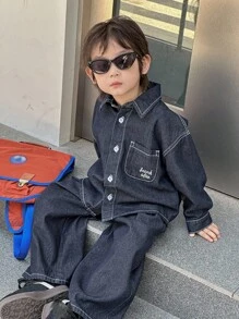 Dazy Kids 儿童秋装，男童牛仔套装