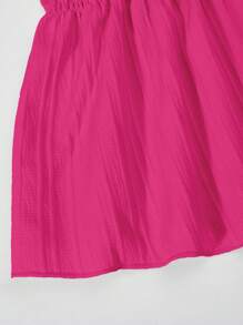 Set de 2 piezas de top de tirantes informal y pantalones de pierna ancha para niña y adolescente, tela ligera, para verano