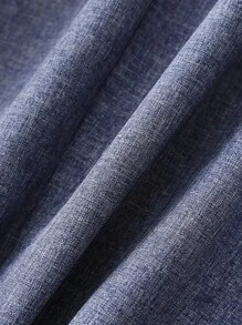 Franclia 时尚百搭 V 领条纹单扣修身夹克，休闲办公/通勤装，新款春秋海军蓝 3/4 袖女士西装外套 - 藍色 - 查看 4