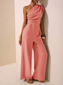 Zivah 2025 春夏新款音乐节、复活节、圣帕特里克节、西部风、游牧风、生日派对、毕业典礼、学院风、学生装、休闲日常装、百搭百搭、休闲、邮轮旅行、海滩、阳光、病毒式、街头服饰、优雅不对称纹理面料棕色连体裤